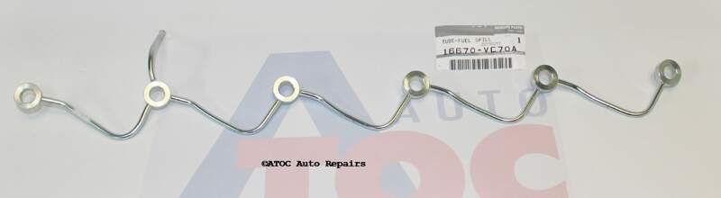 OEM Genuine Injector Fuel Leak off Line to fit Nissan GU Patrol with TD42TI engine only.