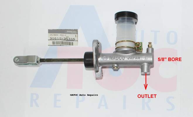 OEM Genuine clutch master cylinder GQ Patrol  for cars THAT DO NOT HAVE a clutch booster