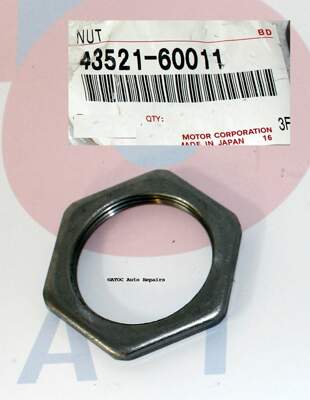 OEM Genuine Front wheel bearing adjusting nut to fit all Landcruiser & Hilux models with repackable front wheel bearings
