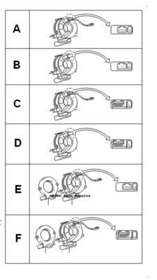 OEM Genuine SRS Air bag spiral cable to fit Toyota Hilux