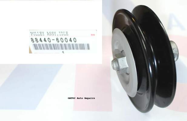 OEM Genuine air conditioner Adjusting pulley for models with a V belt HZJ75,HZJ78,HZJ79 & HZJ80, HDJ80, HZJ105.  *** see further information***