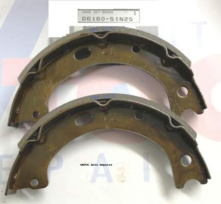 OEM Genuine Hand Brake shoe set to fit Nissan Gu Patrol