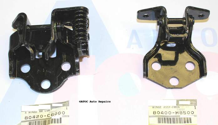 OEM Genuine RH FRONT Door hinge SET to fit Nissan GQ Patrol