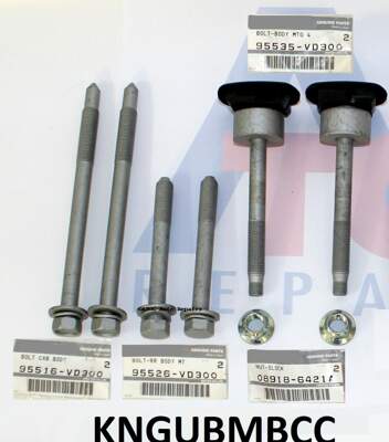 OEM Genuine Body Mounting bolt SET Nissan GU Patrol CAB CHASSIS fits all models.