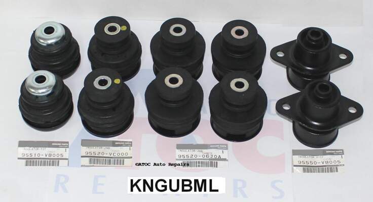 OEM Genuine rubber BODY Mount kit to fit GU patrol WAGON   2/2000 > 12/2009 >
