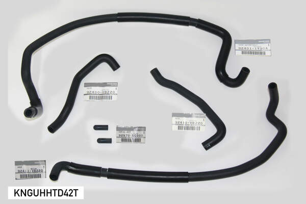 OEM Genuine cooling system small hose kit to fit Nissan GU Patrol with TD42, & TD42T engine