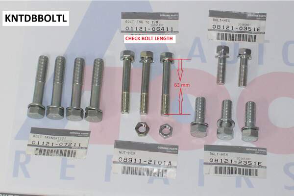 OEM Genuine Bolt kit to fit Nissan GQ or GU TD42, TD42T, TD42TI bell housing to engine