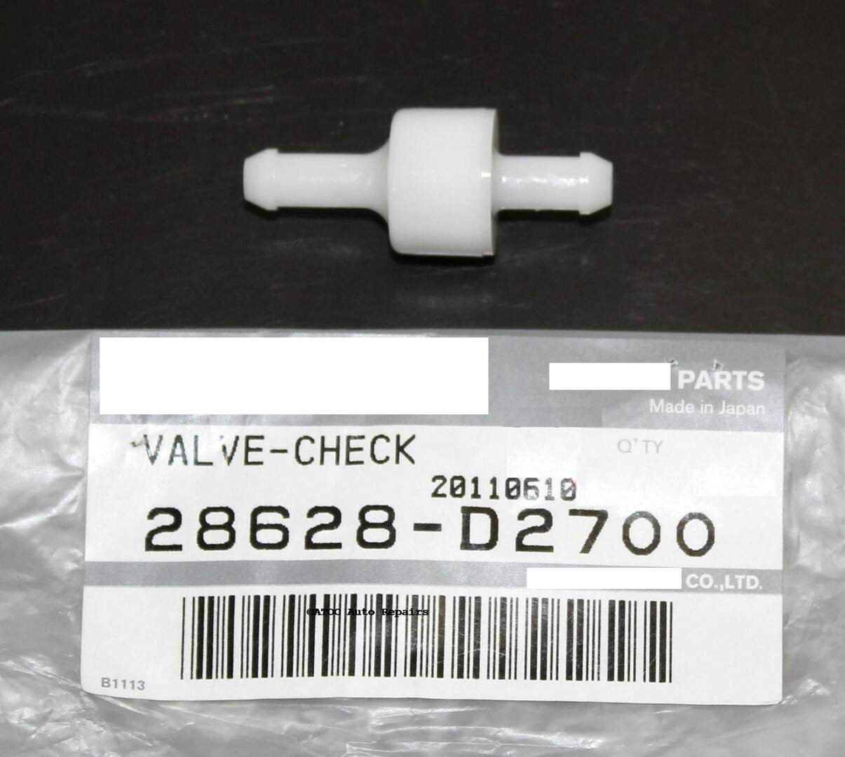 GENUINE NISSAN windscreen washer one way valve. ATOC Auto ATOC Auto