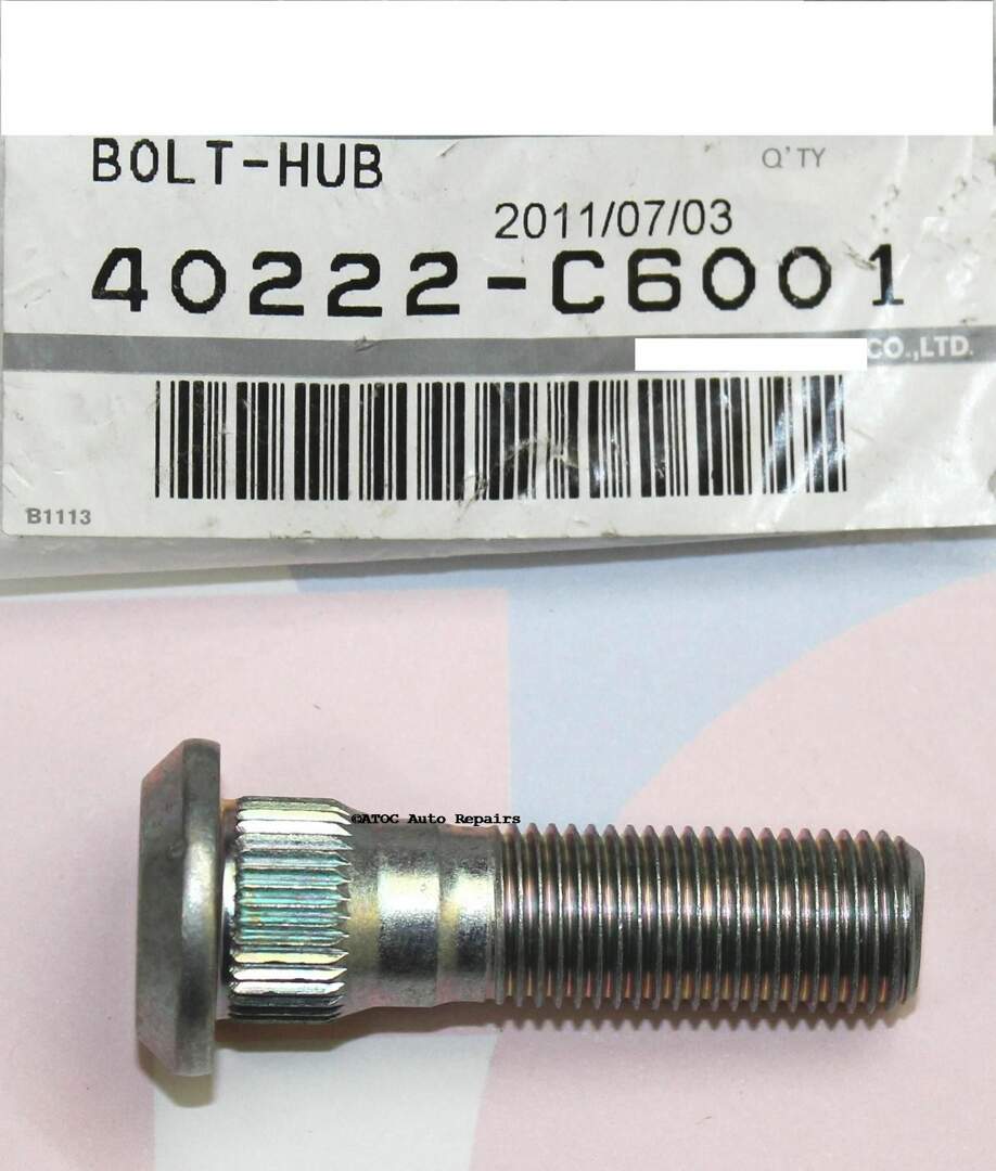 GENUINE NISSAN REAR Wheel Stud to fit GQ , GU Patrol ATOC Auto ATOC