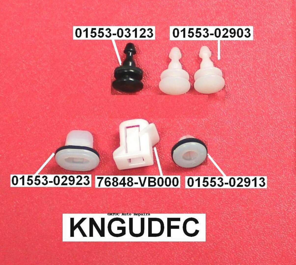 GENUINE NISSAN Door Flare Clip SET to fit Nissan GU Patrol series 1,2