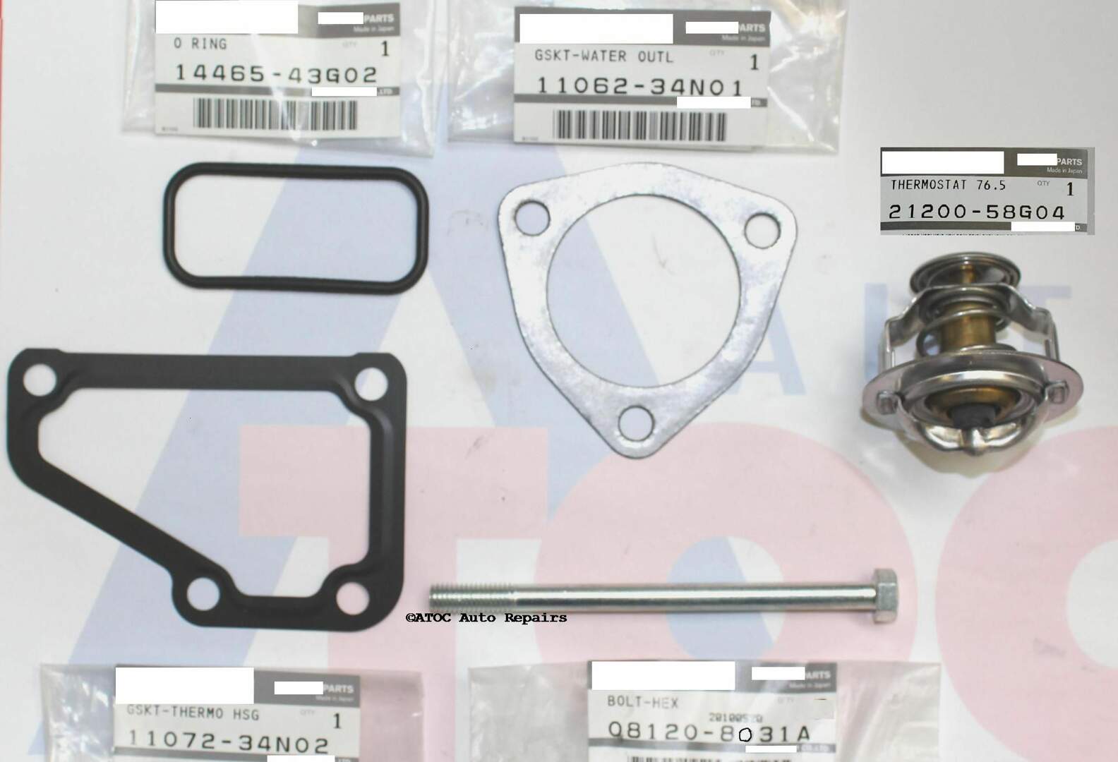 GENUINE NISSAN thermostat lower housing gasket set to fit Nissan TD42