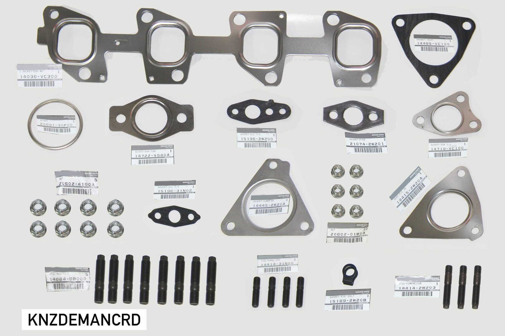 GENUINE NISSAN Exhaust manifold gasket SET to fit Nissan GU Patrol with